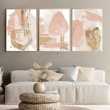 3 Piece Wall Art Abstract Oil Painting