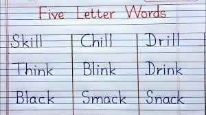 five letter words learn phonics you