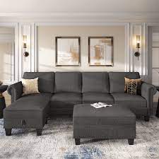 nolany sectional sofa set with storage