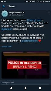Police In Helicopter Rmx Hits 1 On Beatport Doa Drum