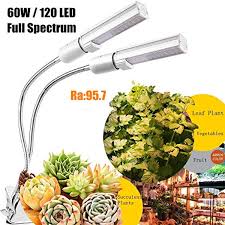 Details About Uv Grow Light For Indoor Plants By Gozye Simulated Sunlight 60w 120 Led Growin