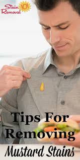 removing mustard stains tips and