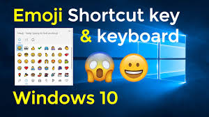 windows 10 emoji shortcut key