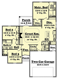 House Plan 56969 Traditional Style