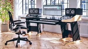 Recording studio desks made from reclaimed wood. Buso Audio Buso Audio Studio Furniture For Music And Broadcast Professionals