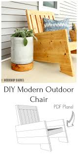 diy modern outdoor chair building