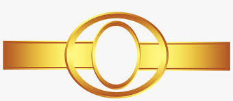 transpa background gold oval frame