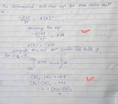 Derive An Integrated Rate Equation For