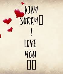 ajay sorry i love you poster