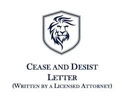 desist letter on law firm letterhead