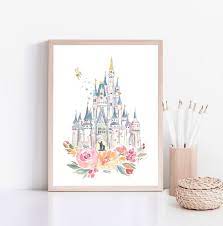 Disney World Print Watercolor Print