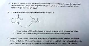 Solved 2 Points Phosphoric Acid Is