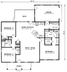 House Plan 45380 Ranch Style With