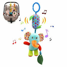 baby soft hanging rattle crinkle