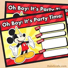 Free Mickey Mouse Birthday Printables Free Printable Mickey