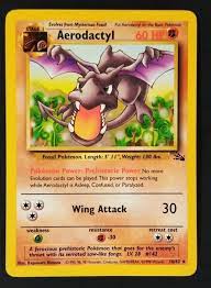Free shipping on orders $199+. Old Vintage Pokemon Cards Rare Fossil Aerodactyl 16 62