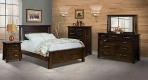 Dark Stained Wood Queen King Bed