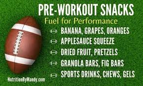 snacks for football players how to
