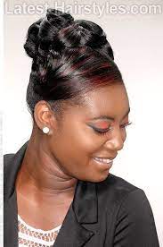 Center bun hairstyle for black women. 41 Top Shoulder Length Hairstyles For Black Women In 2021 Black Hair Updo Hairstyles Hair Styles Womens Hairstyles