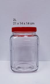Glass Jar 2l Plastic Lid Airtight