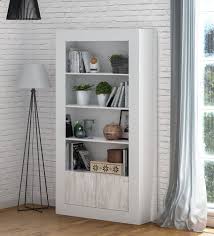 Cellini White High Gloss Bookcase With