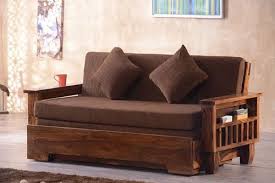 Teak Wood Modern Wooden Sofa Cum Bed