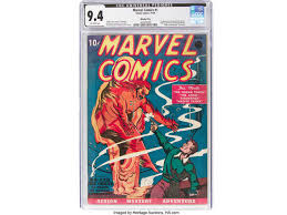 Marvel Comics A 1939 Near Mint Condition Copy Of Marvel