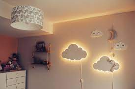 Cloud Night Light Wood Lamp Nursery