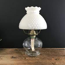 Milk Glass Lamp Antique Oil Lamps