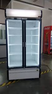 Electric Ss Glass Door Refrigerator At