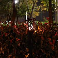 4pcs Led Flame Lawn Lamp Outdoor Garden