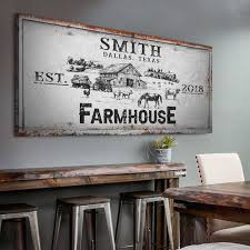Farmhouse Sign Rustic Farm Wall Art