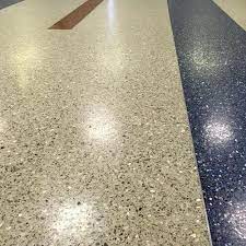 multicolor gloss epoxy terrazzo floors