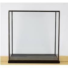 Black Metal Frame Display Showcase Box