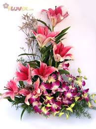 lilies orchids delivered to goa