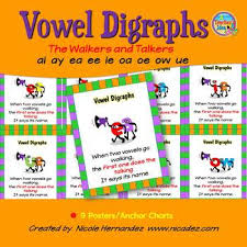 Vowel Digraph Chart Worksheets Teaching Resources Tpt