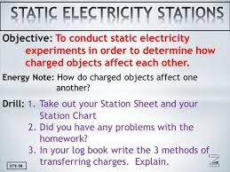 Static Electricity Stations Ppt Download