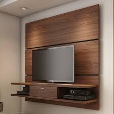Wooden Wall Mounted Tv Unit In