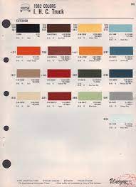 International Paint Chart Color Reference