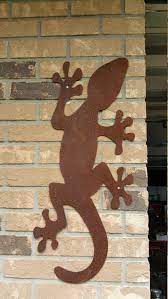 Giant Day Gecko Metal Wall Art Outdoor