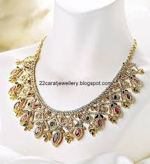 tanishq diamond necklace set with