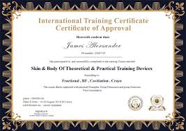 Training Certificate Global Registration Services