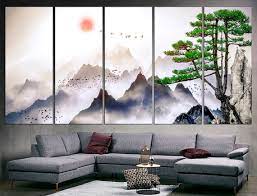 Japanese Wall Art Mountain Print Art
