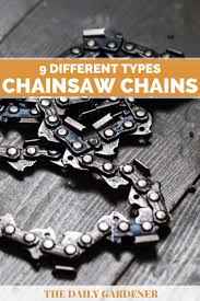 9 Different Types Of Chainsaw Chains