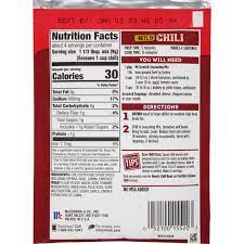 mccormick chili seasoning mix packet