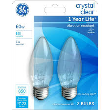 Ge Classic 60 Watt Dimmable B Decorative Incandescent Light Bulb 2 Pack In The Incandescent Light Bulbs Department At Lowes Com