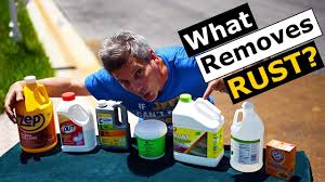 Rust can be one of the most annoying things on objects around the house or on that box of tools we keep out in the garage. How To Remove Rust Stains From Concrete What Works Best Youtube