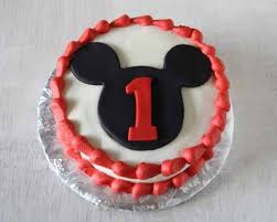 mickey mouse cake and smash cake