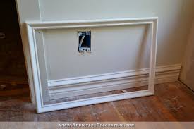 how to install picture frame molding