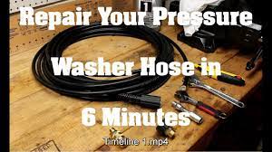 how to repair a pressure washer hose in